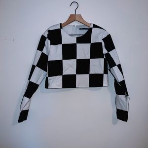Zara Checkered Top